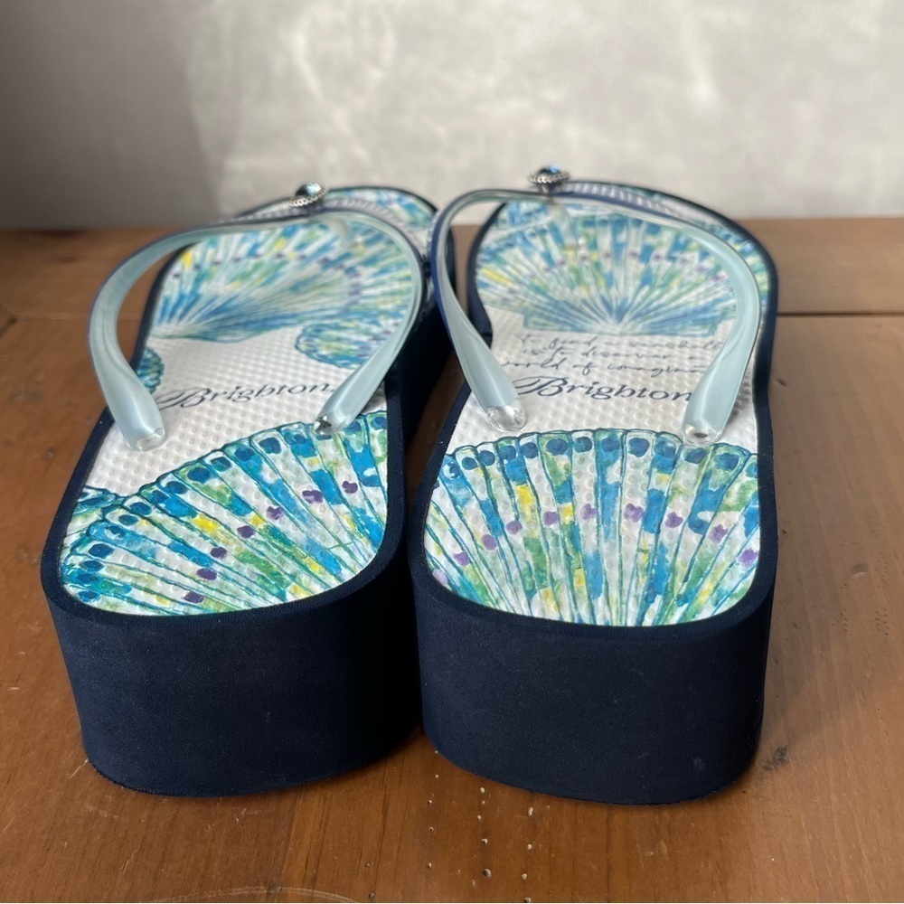 Brighton Women’s CALYPSO SHELL Sand Flip Flops
STYLE SAND NVY2 Navy Blue White 7 - Picture 7 of 15